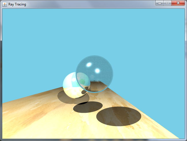 Ray tracer with transparency added to a sphere, but transparent sphere suffers from noise and needs correcting