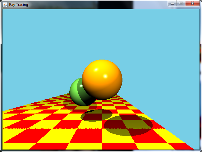Ray tracer without supersampling
